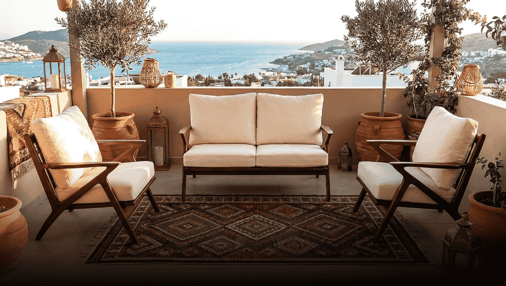 teak teras ve balkon mobilyası